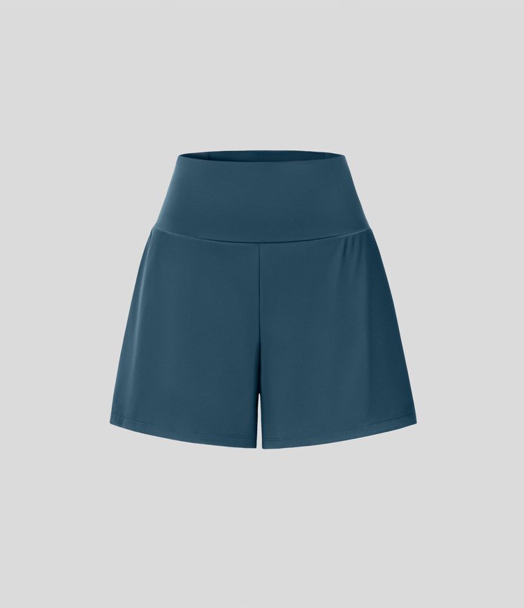 ColaShorts™ - Short de yoga 2 en 1 taille haute avec poche arrière et poche latérale