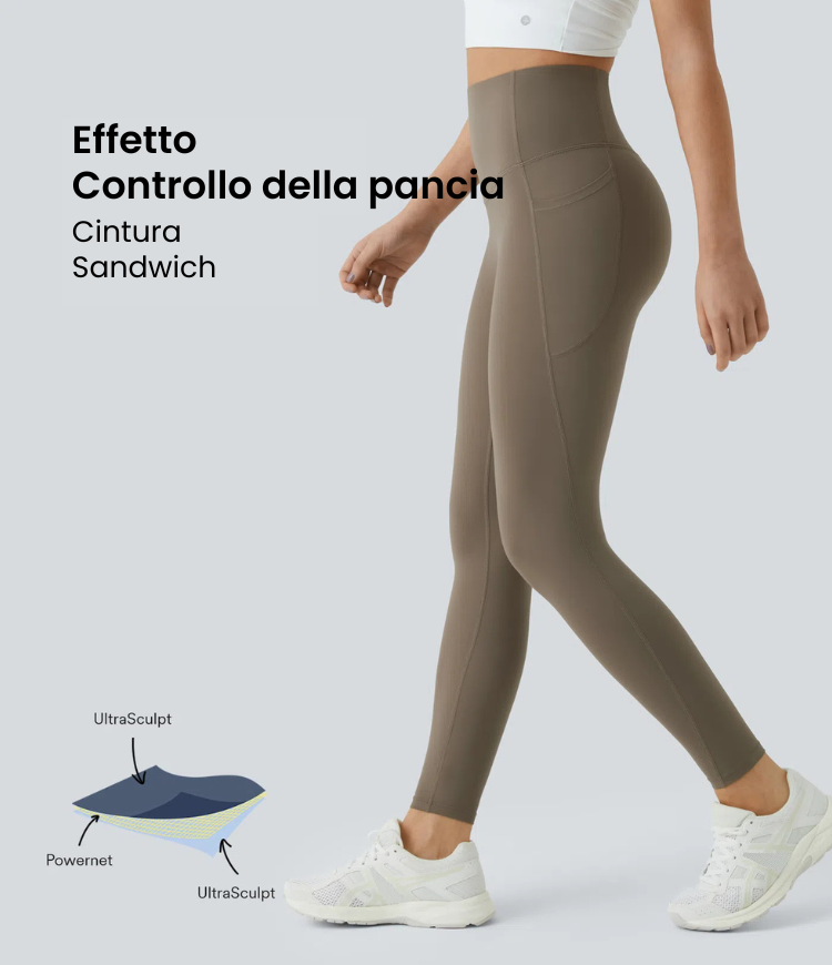 ColaLeg™ - Legging Butt-Lifting taille haute, poches latérales, façonné pour l'entraînement