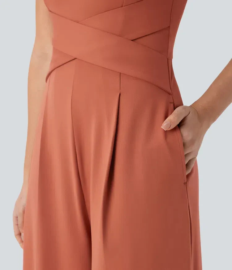ColaSuit™ X - Robe décontractée dos nu avec poches latérales et taille en X