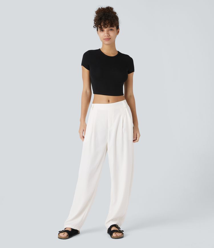ColaTek Air V3™ - Pantalon large avec ceinture haute, poches latérales et jambe tonneau