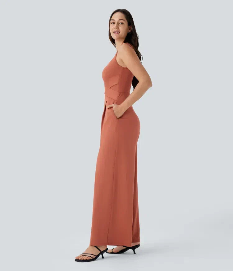 ColaSuit™ X - Robe décontractée dos nu avec poches latérales et taille en X