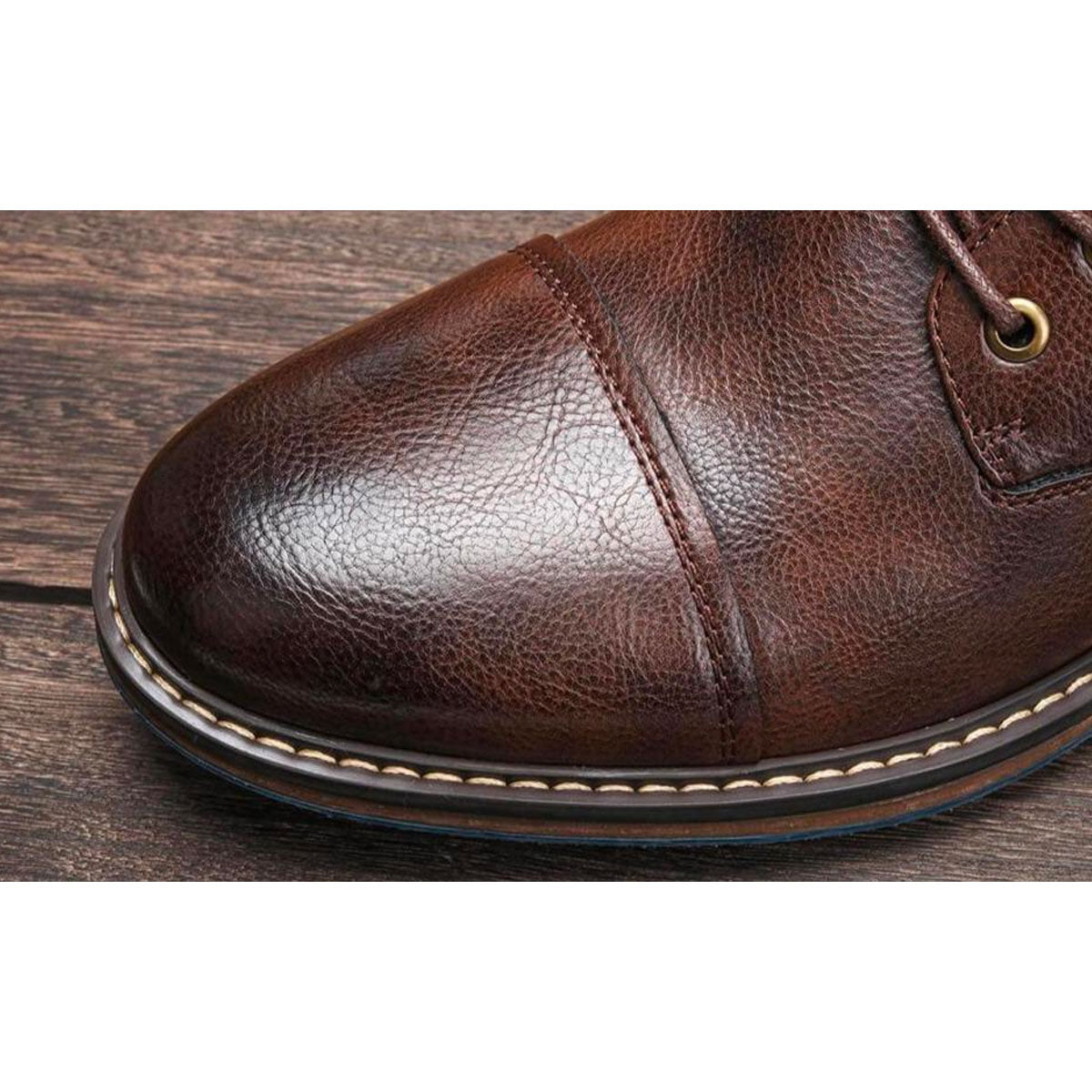 Aaron | Bottines Oxford en cuir fin faites à la main