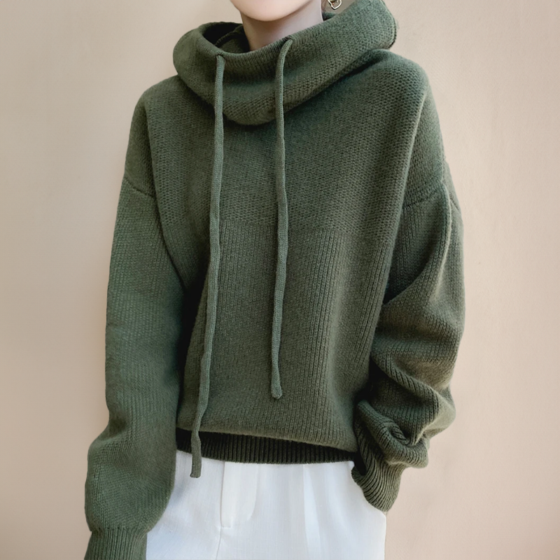 Charlotte™ | Pull à col montant en laine mérinos