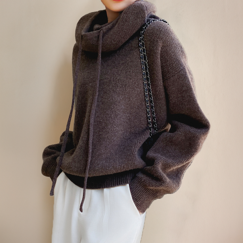 Charlotte™ | Pull à col montant en laine mérinos