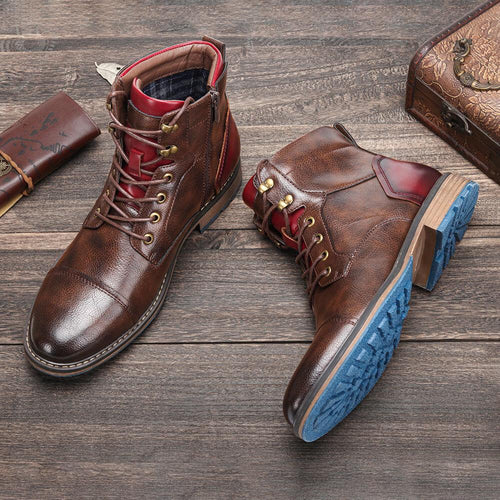 Aaron | Bottines Oxford en cuir fin faites à la main
