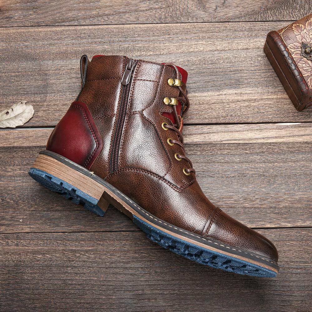 Aaron | Bottines Oxford en cuir fin faites à la main