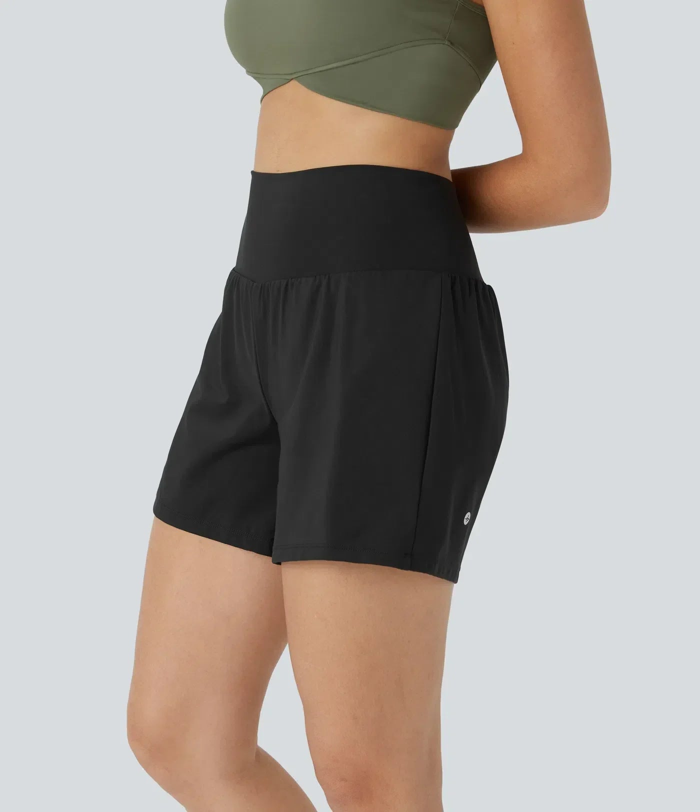ColaShorts™ - Short de yoga 2 en 1 taille haute avec poche arrière et poche latérale